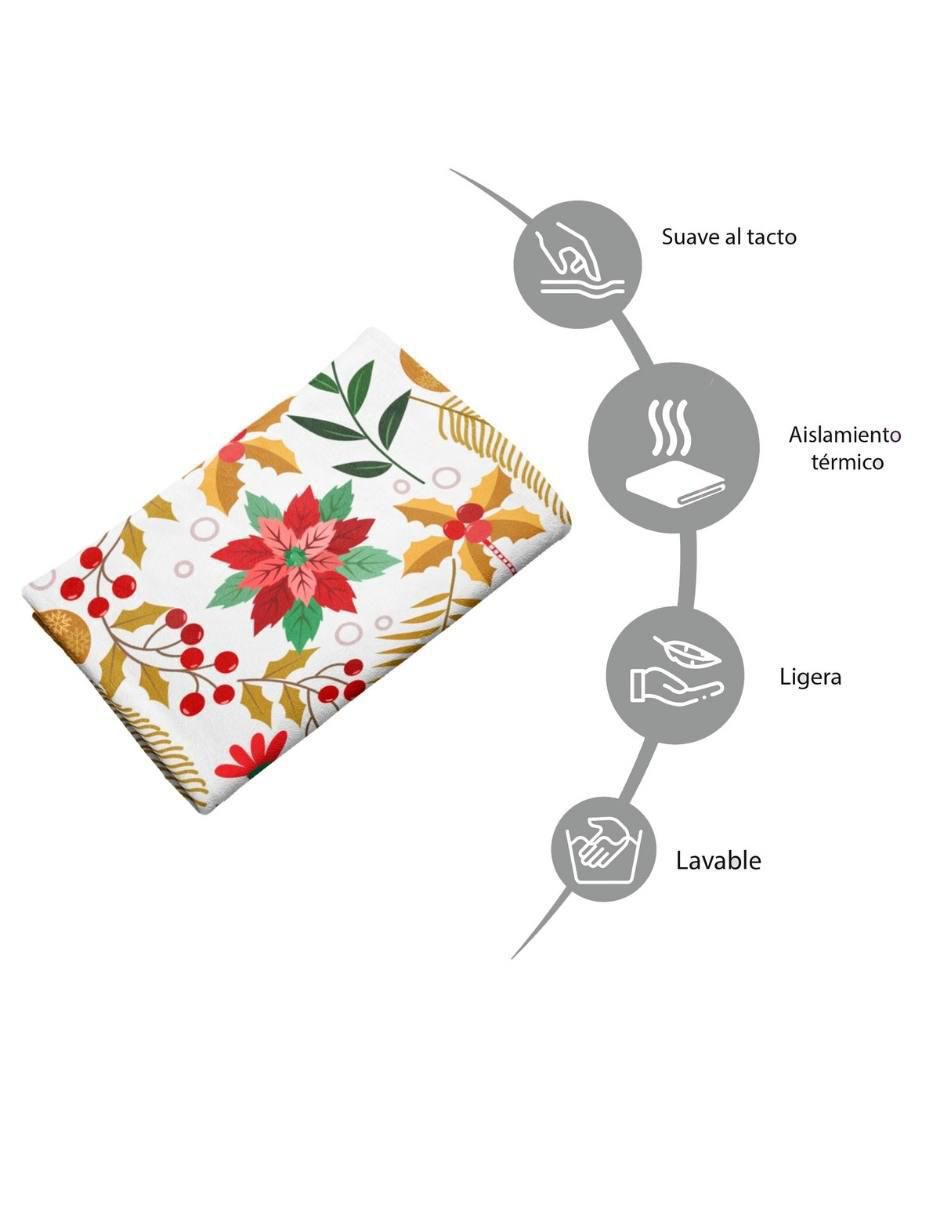 Frazada de tejido de punto Patrón Navideño Navidad 4