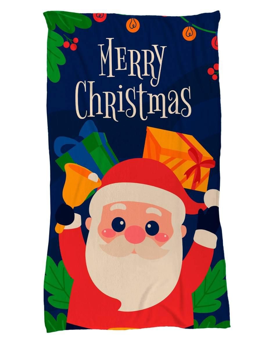 Frazada de tejido de punto Santa Claus Navidad Frazada de tejido de punto Santa Claus Navidad