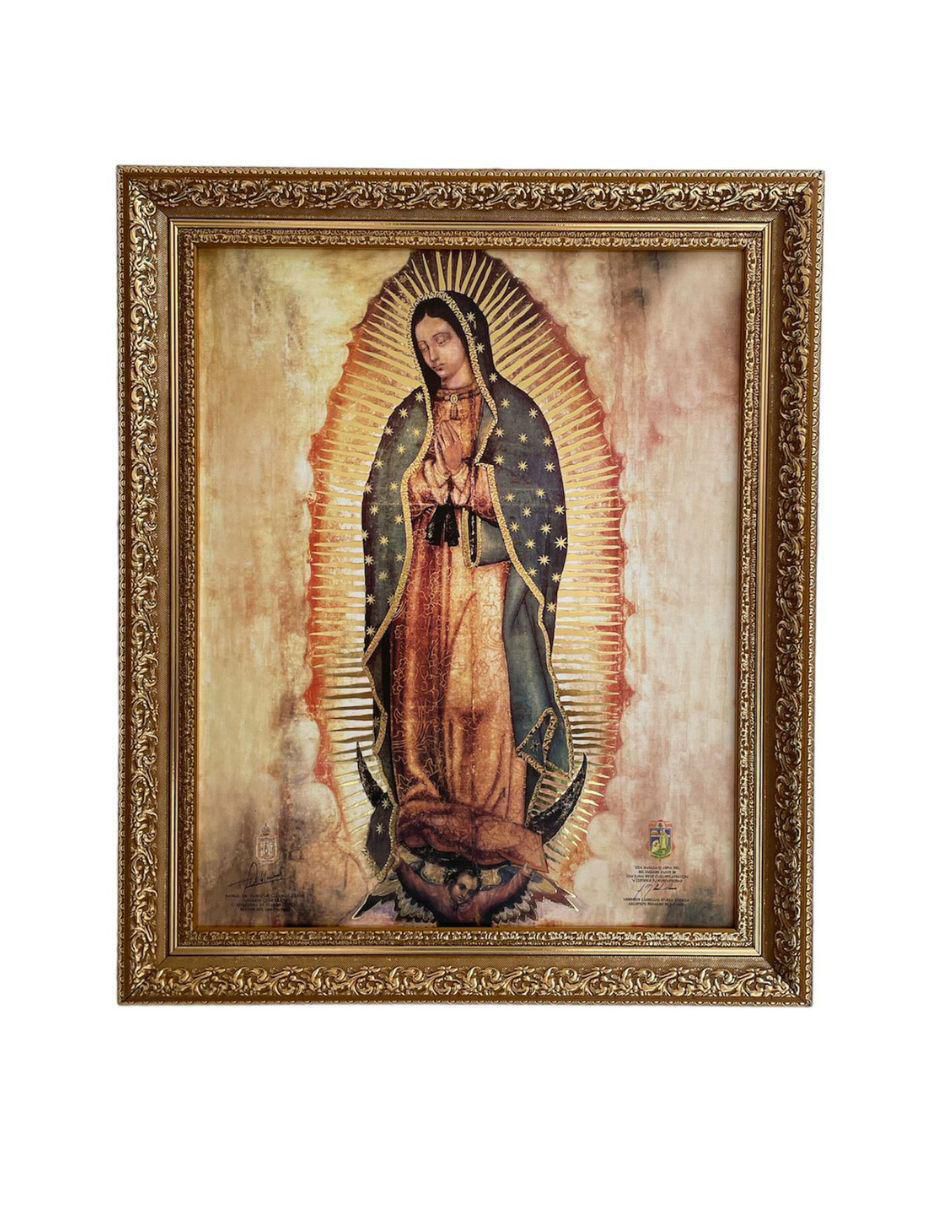 Cuadro Virgen De Guadalupe técnica polioleo