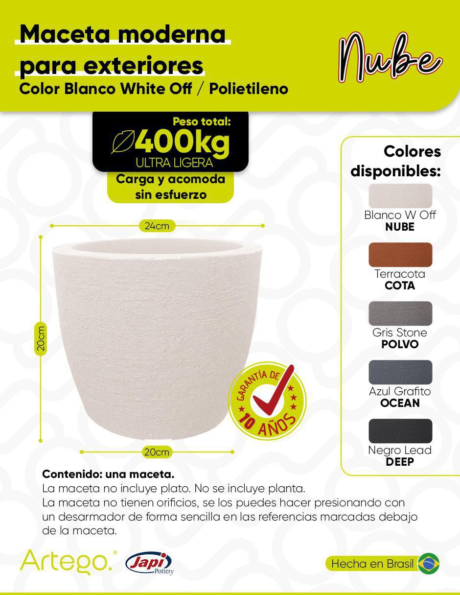 Maceta EUROPEAN Japi de plástico 7