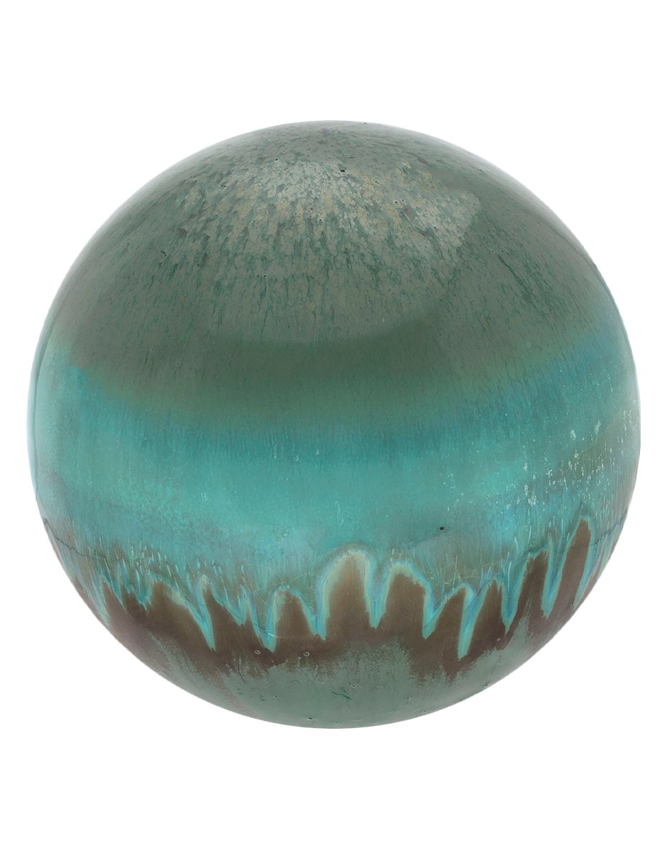 Figura circular Reactive Greens de cerámica