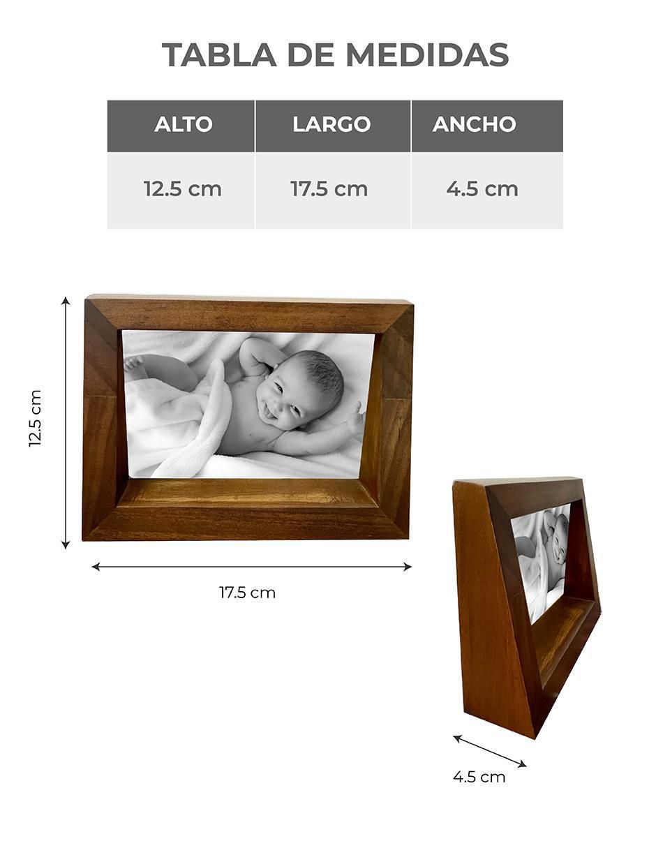 Portarretratos de madera para 1 foto 4
