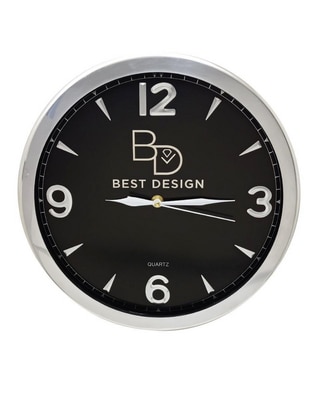 Reloj de pared de aluminio