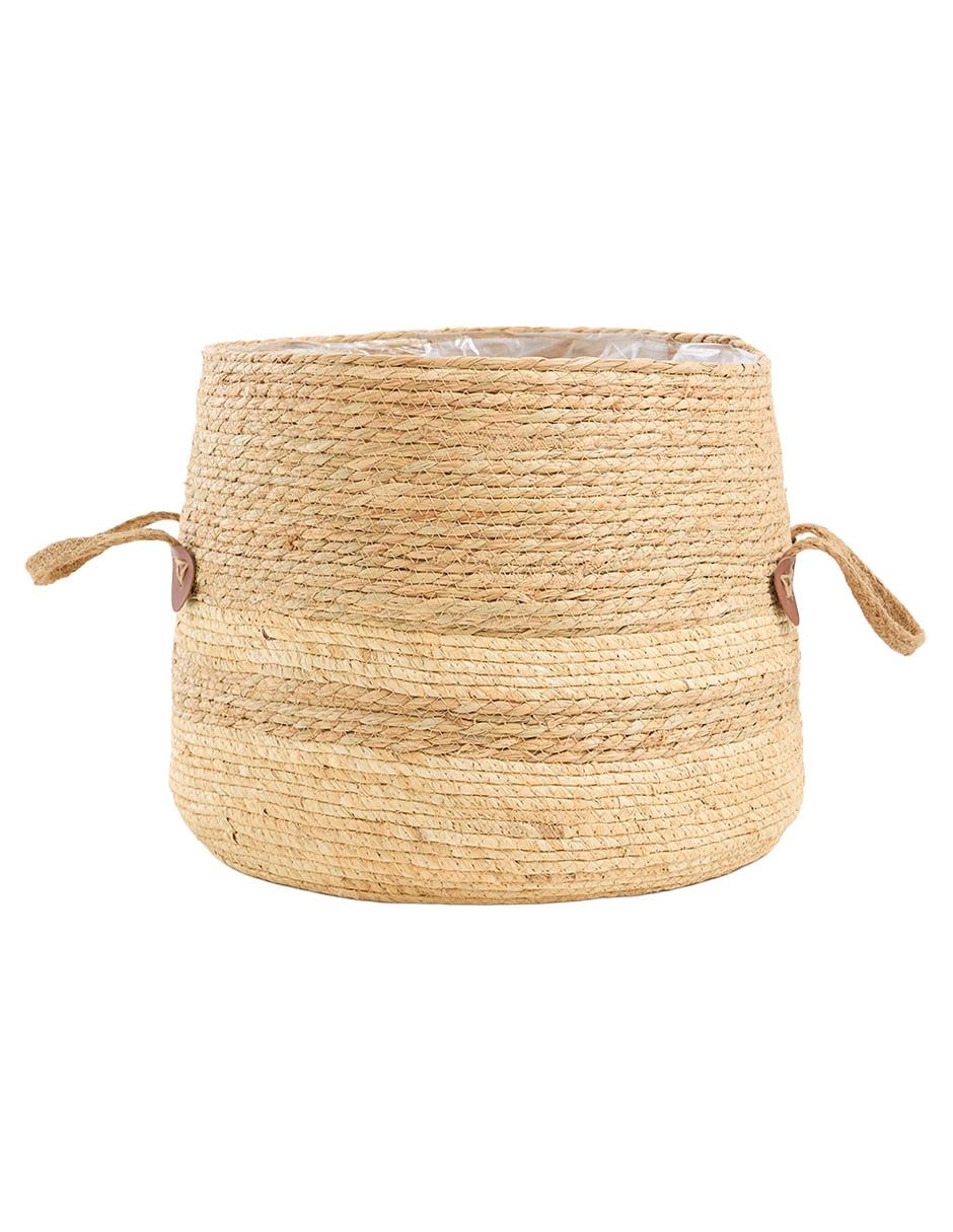 Cesto almacenamiento de fibras naturales 3