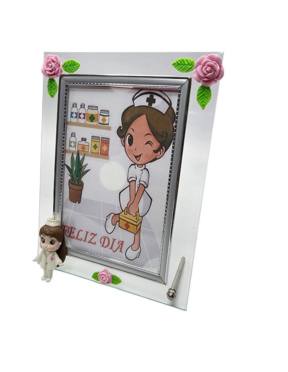 Set de portarretrato Enfermera Corazón de cristal para 1 foto 8