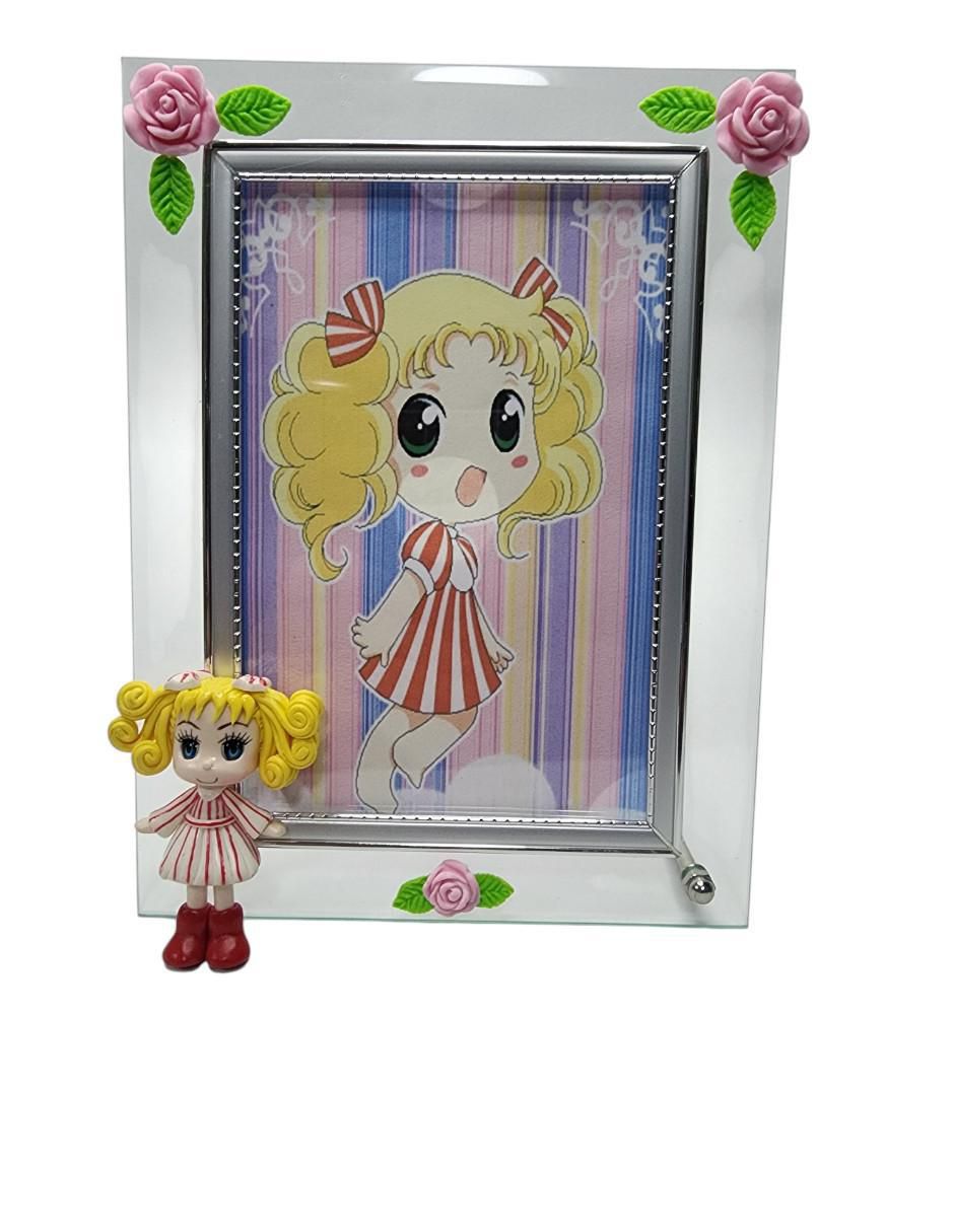 Portarretratos Candy de cristal para 1 foto Portarretratos Candy de cristal para 1 foto