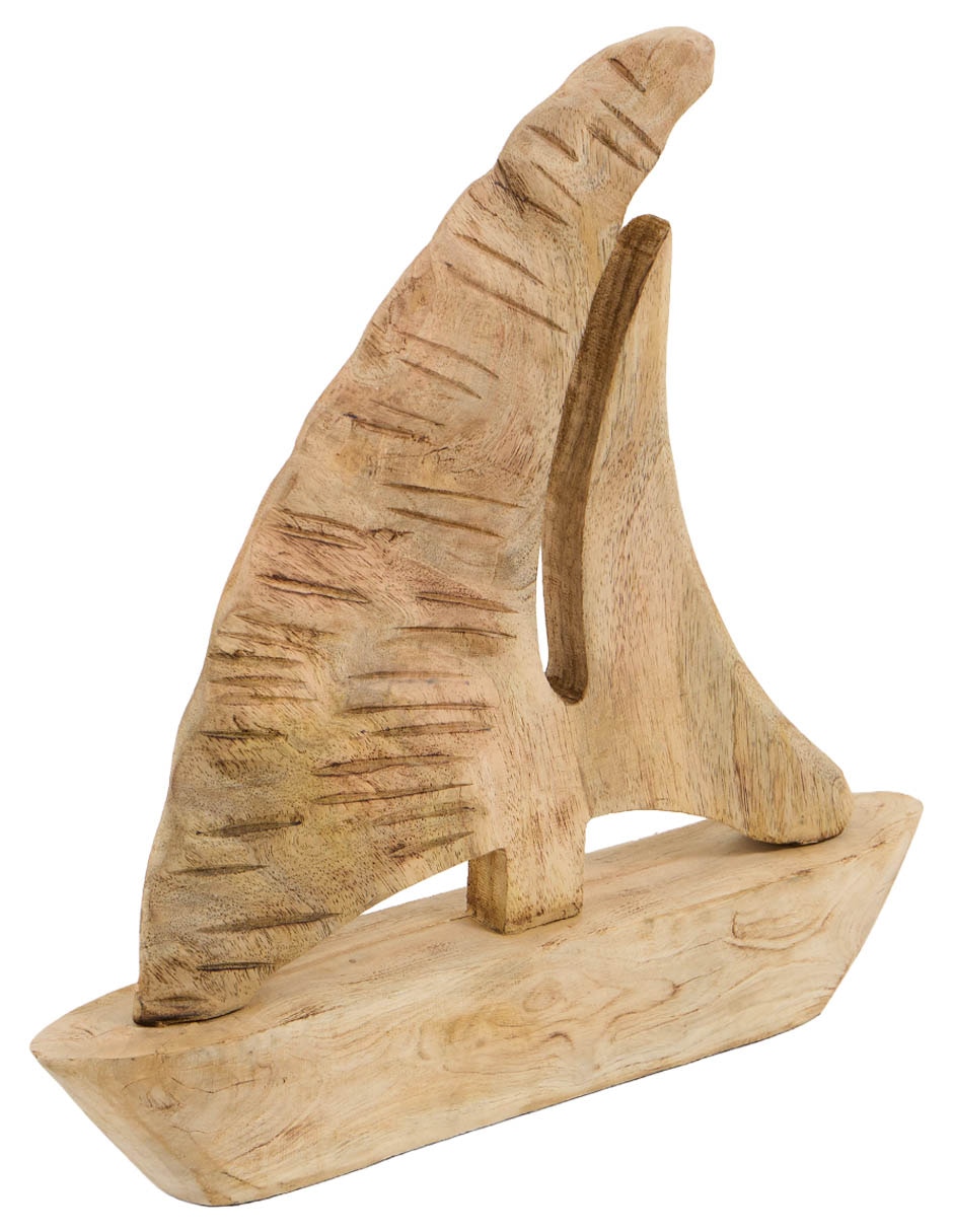 Figura decorativa de velero de madera 4