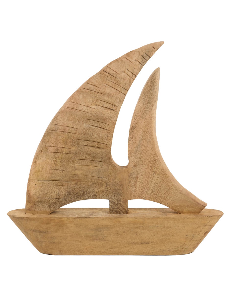 Figura decorativa de Velero de madera 2