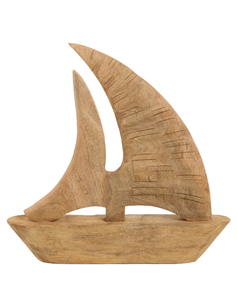 Figura decorativa de Velero de madera
