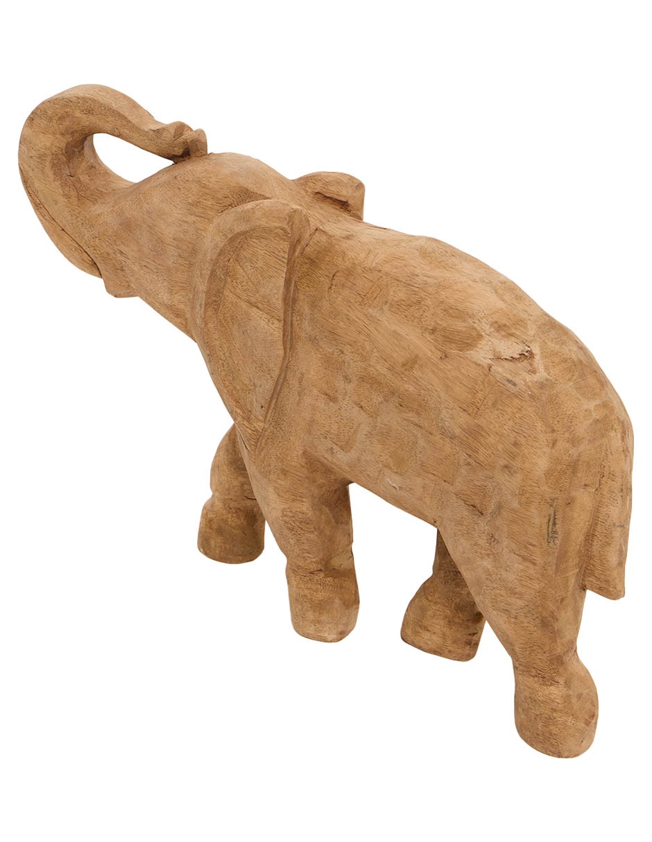 Figura decorativa de elefante de madera 3