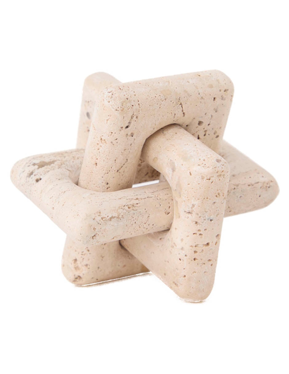 Figura decorativa de nudo N Narrative de mármol