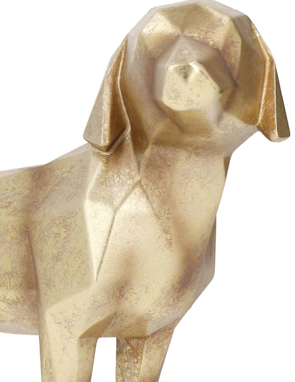 Figura de perro haus dog de resina