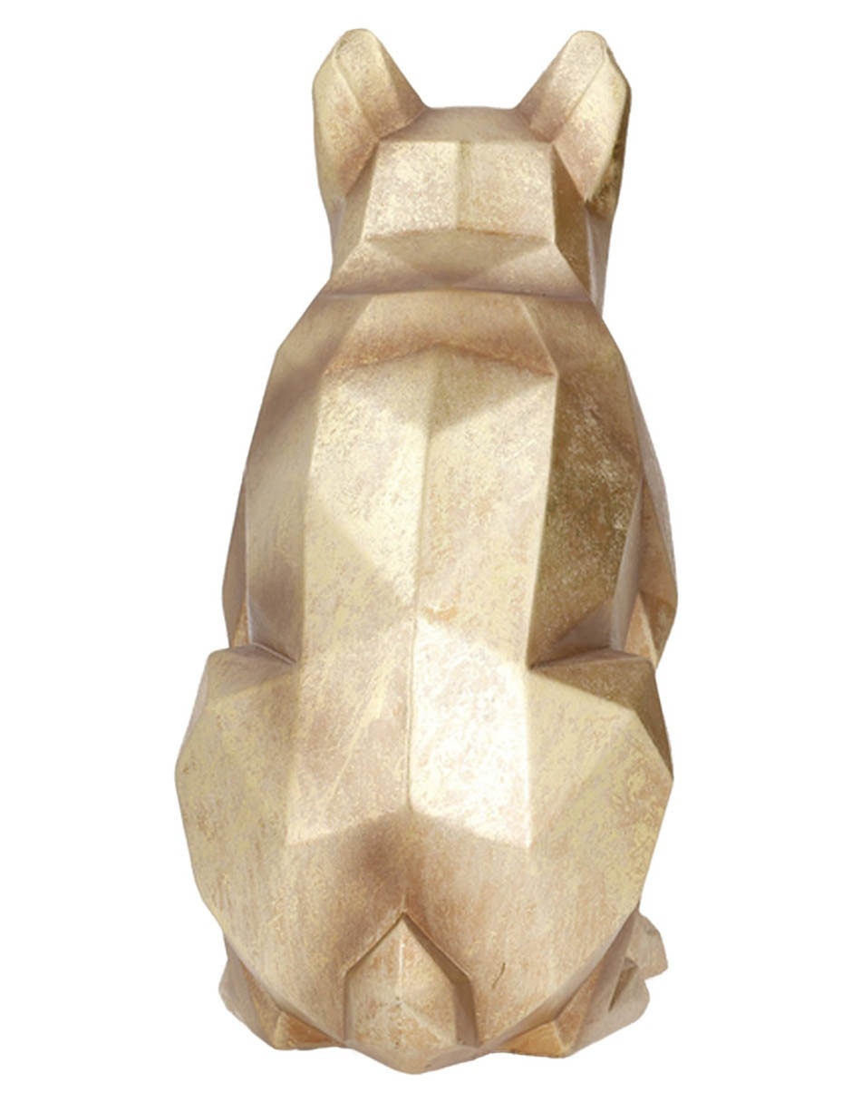 Figura de perro haus frenchie de resina