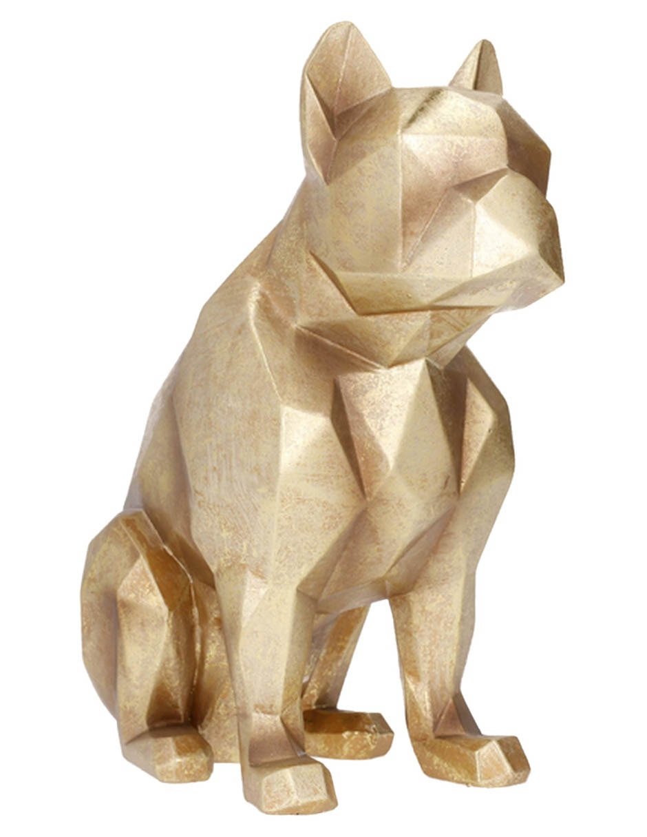 Figura de perro Frenchie de resina Figura de perro Frenchie de resina