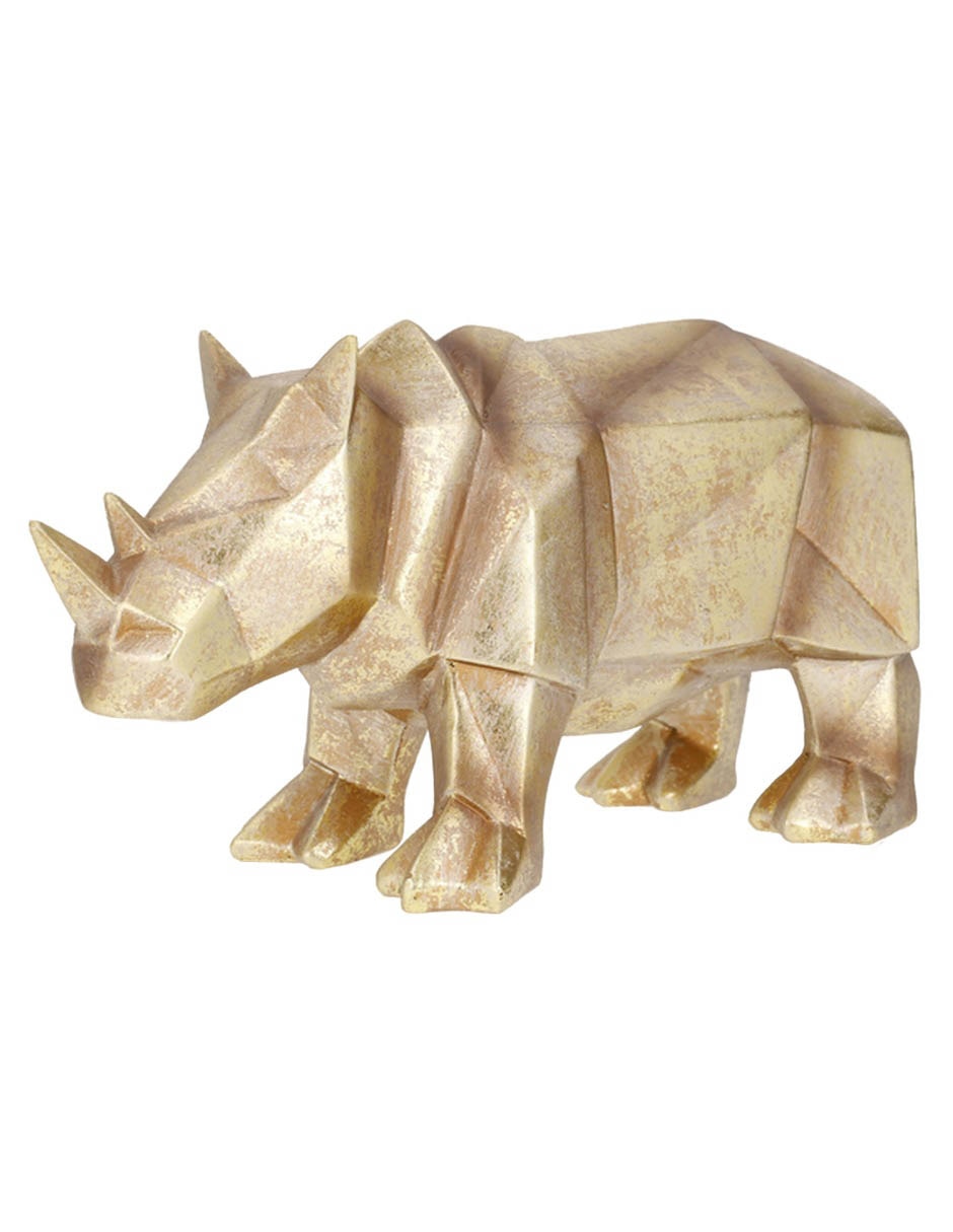 Figura de rinoceronte haus rhino de resina