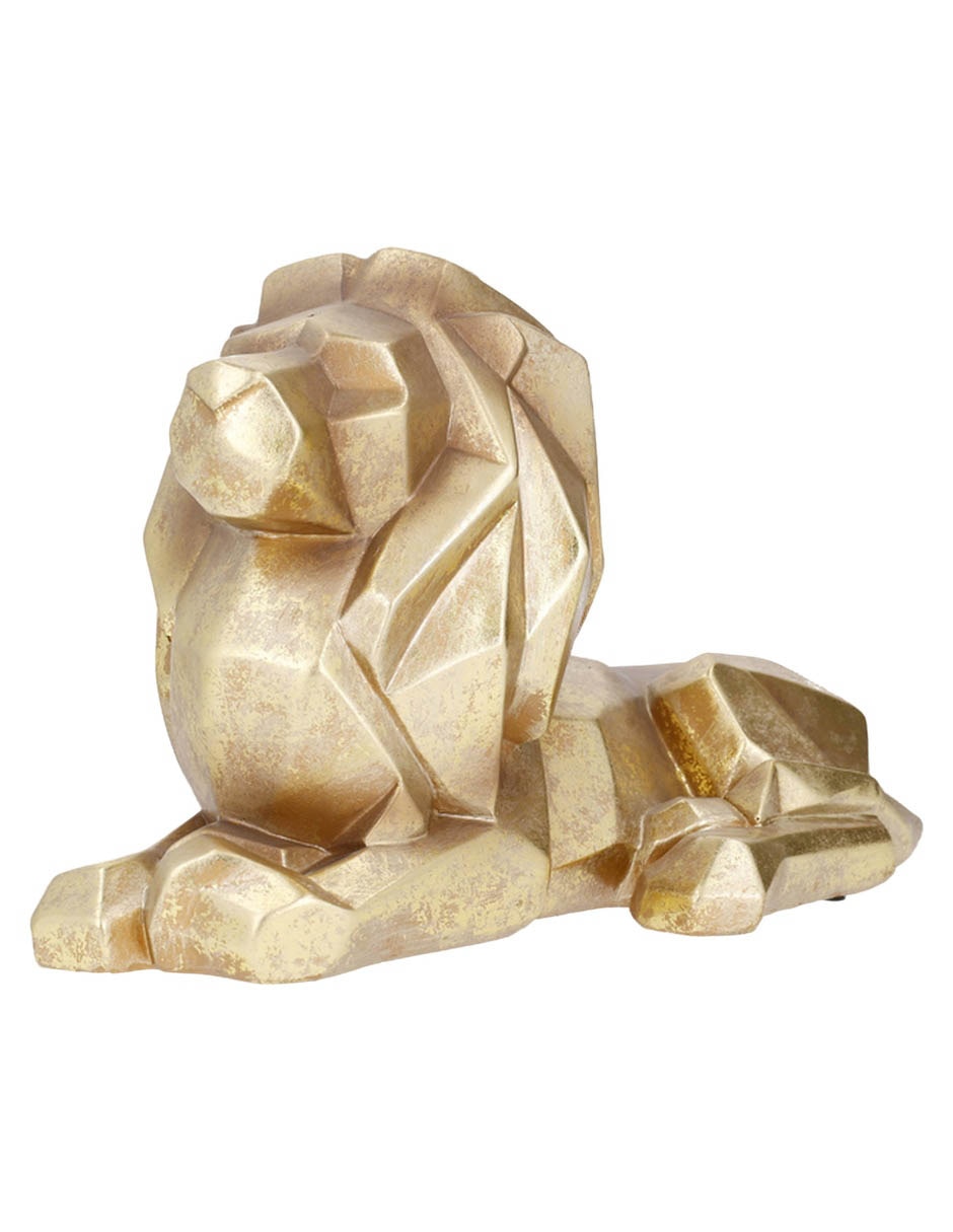 Figura de león haus lion de resina