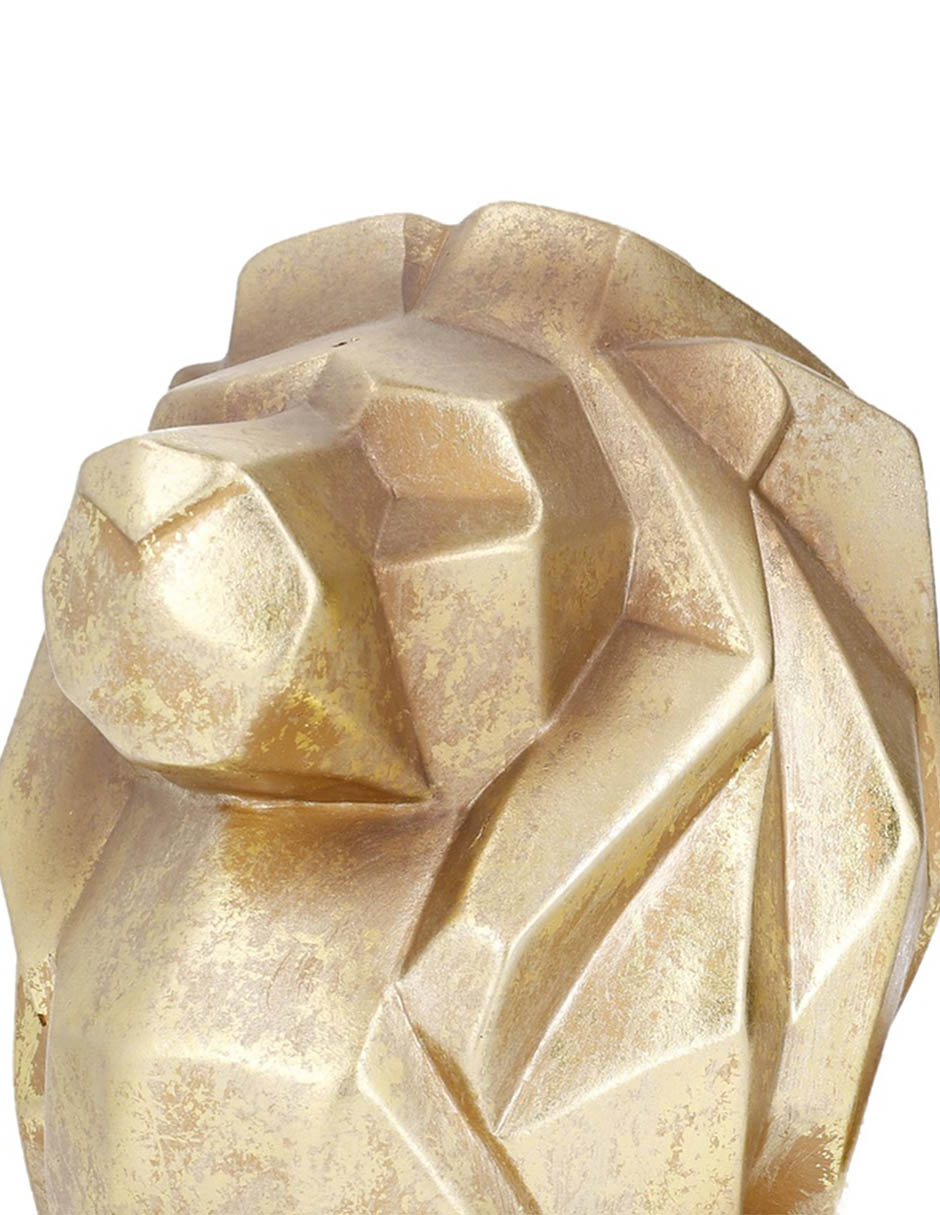 Figura de león haus lion de resina
