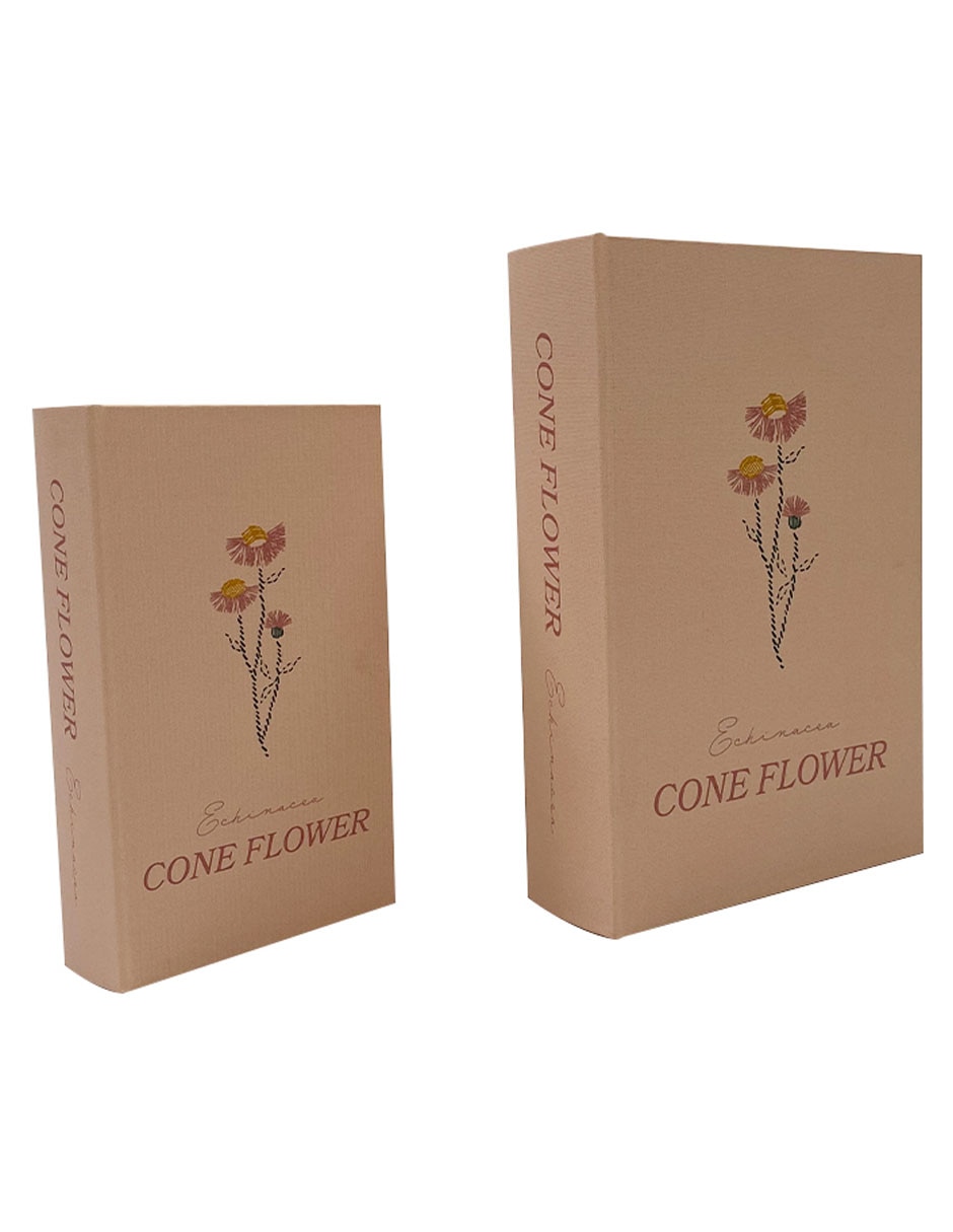 Caja decorativa Haus Oasis Floral rectangular con 2 piezas