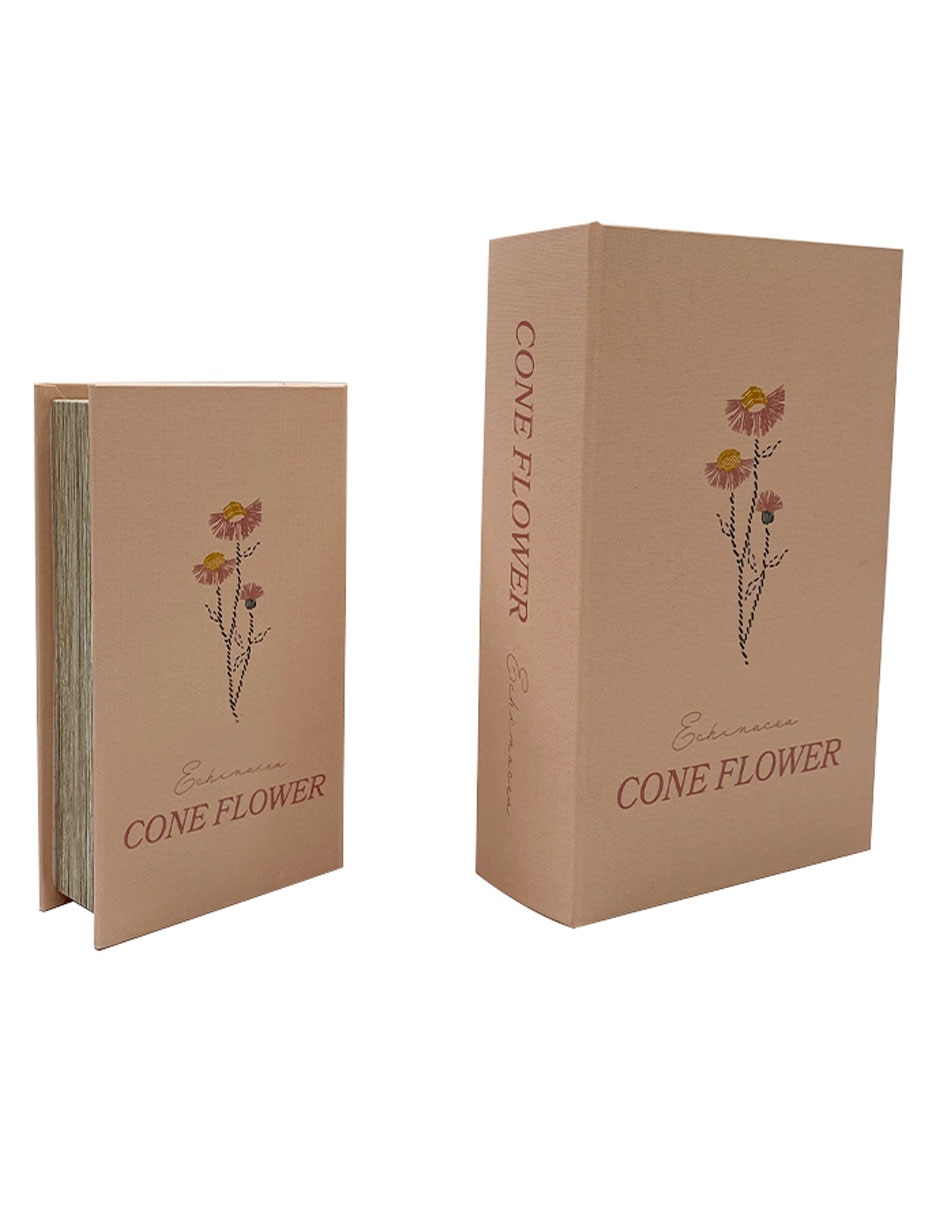 Caja decorativa Haus Oasis Floral rectangular con 2 piezas