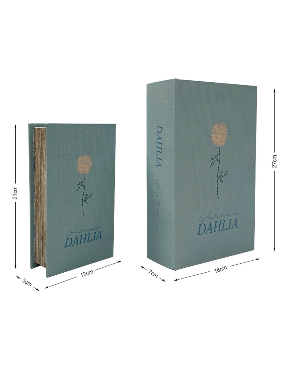 Caja decorativa con set Haus Oasis Floral rectangular con 2 piezas