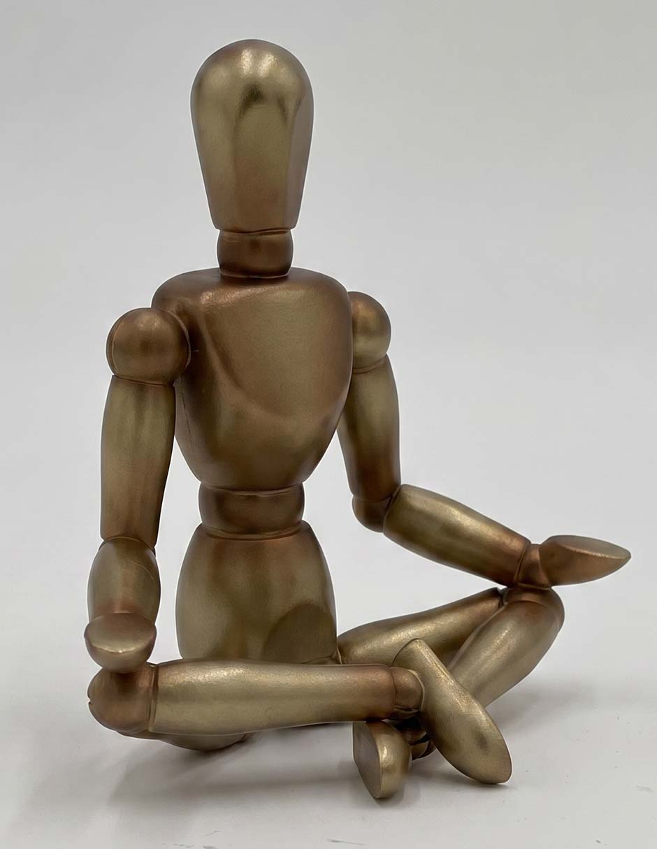 Figura decorativa de figura humana de resina