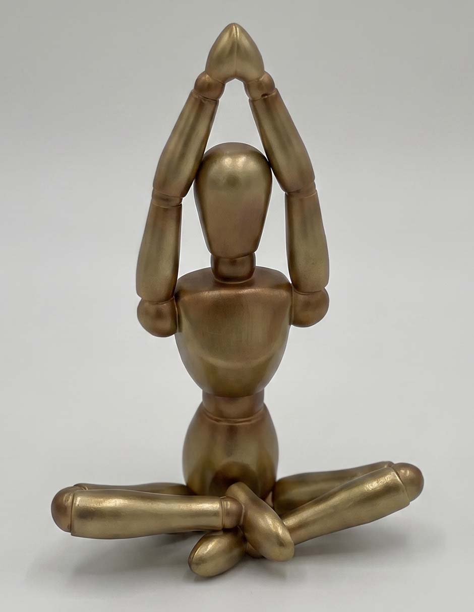 Figura decorativa de figura humana de resina 1