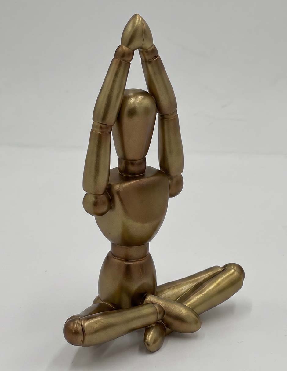 Figura decorativa de figura humana de resina