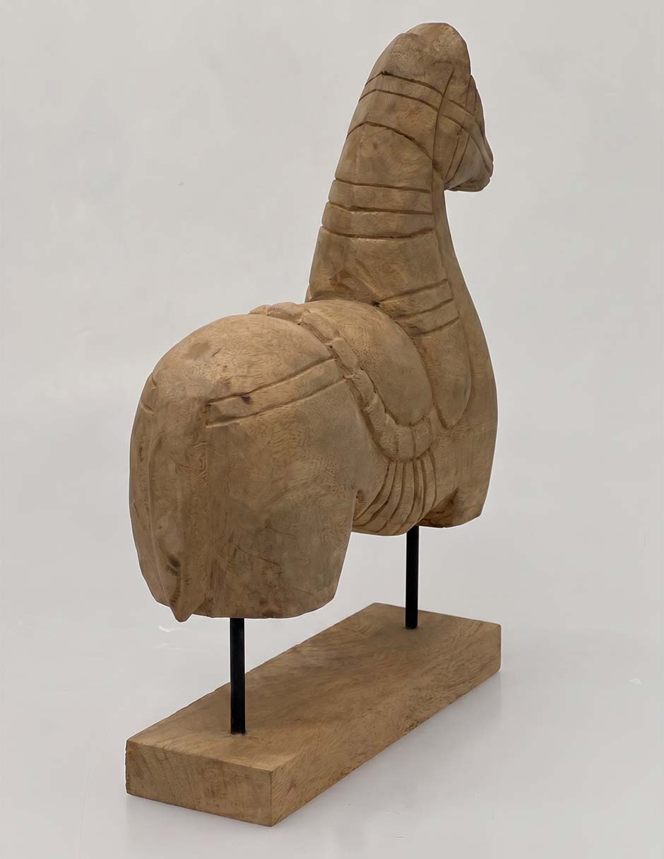 Figura de caballo de madera Figura de caballo de madera