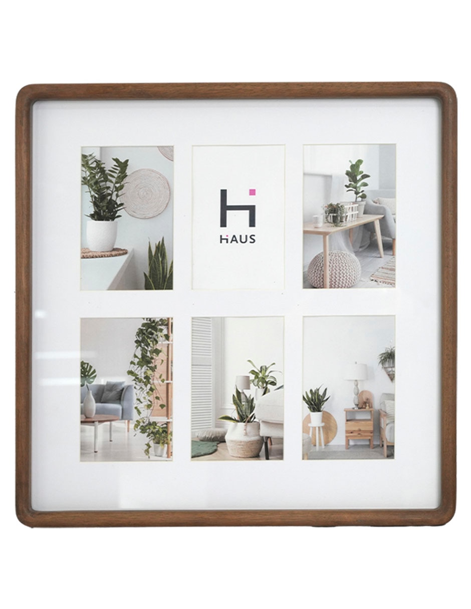 Portaretrato Haus de madera para 6 fotos