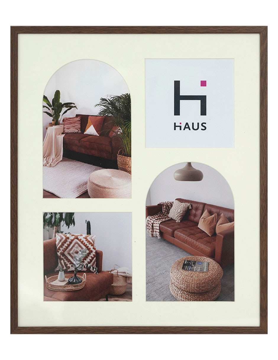 Portarretrato Haus Oasis Tropical de aluminio para 4 fotos