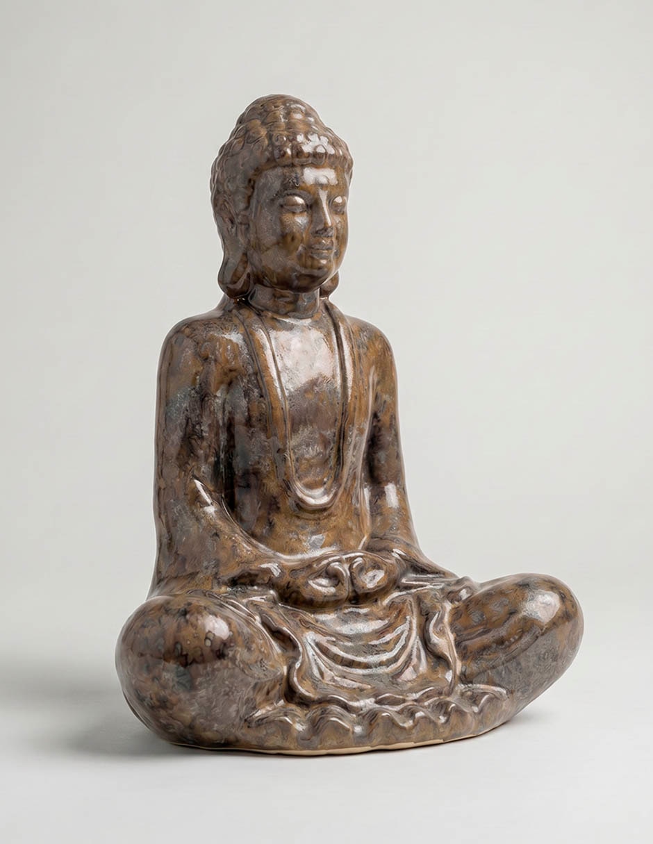 Figura decorativa de buda De cerámica 2