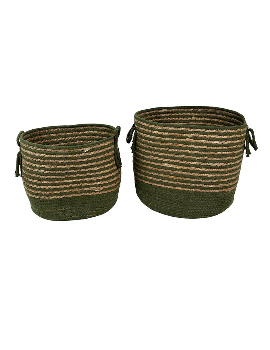 Set cesto multiusos Haus Natural Leaf
