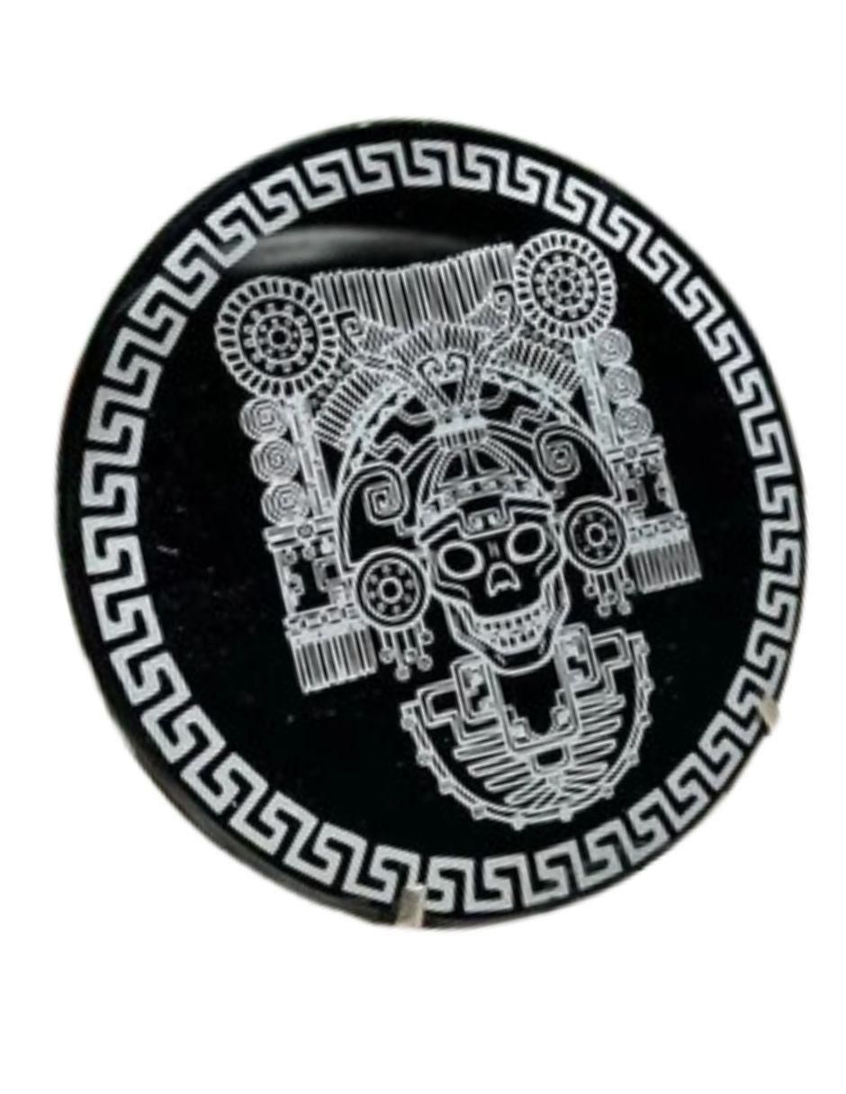 Figura decorativa de circular Obsidiana de vidrio