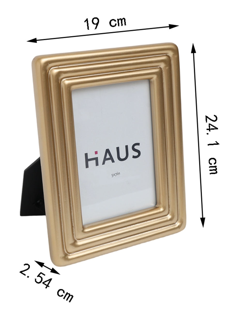 Portarretrato Haus Oasis Floral de MDF para 1 foto