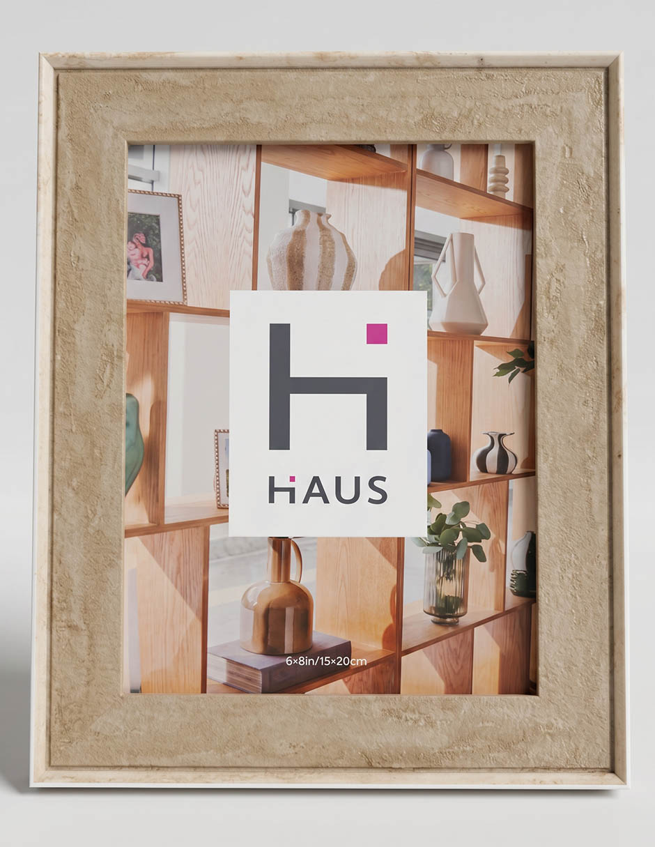 Portarretrato Haus de plástico para 1 foto