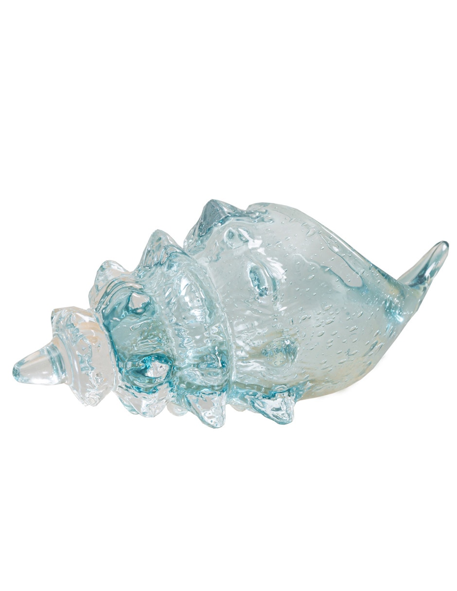 Figura de concha de vidrio