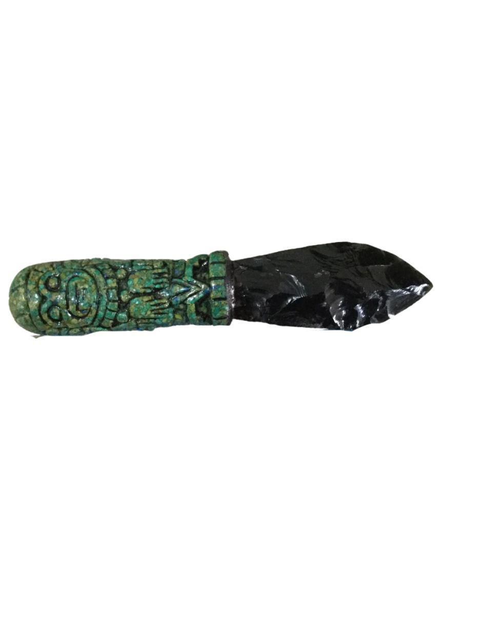 Figura de daga de vidrio