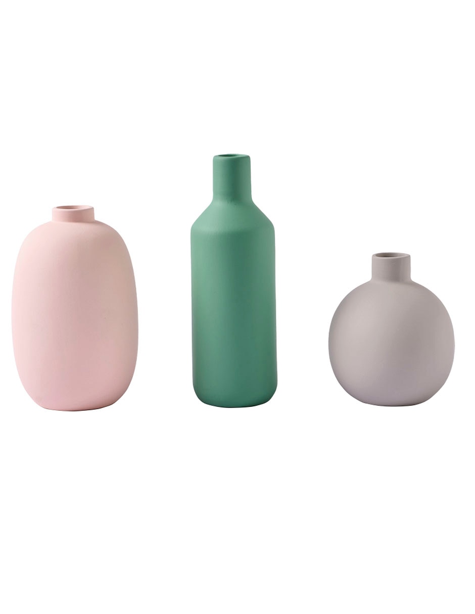 Set florero Haus Oasis Floral de cerámica