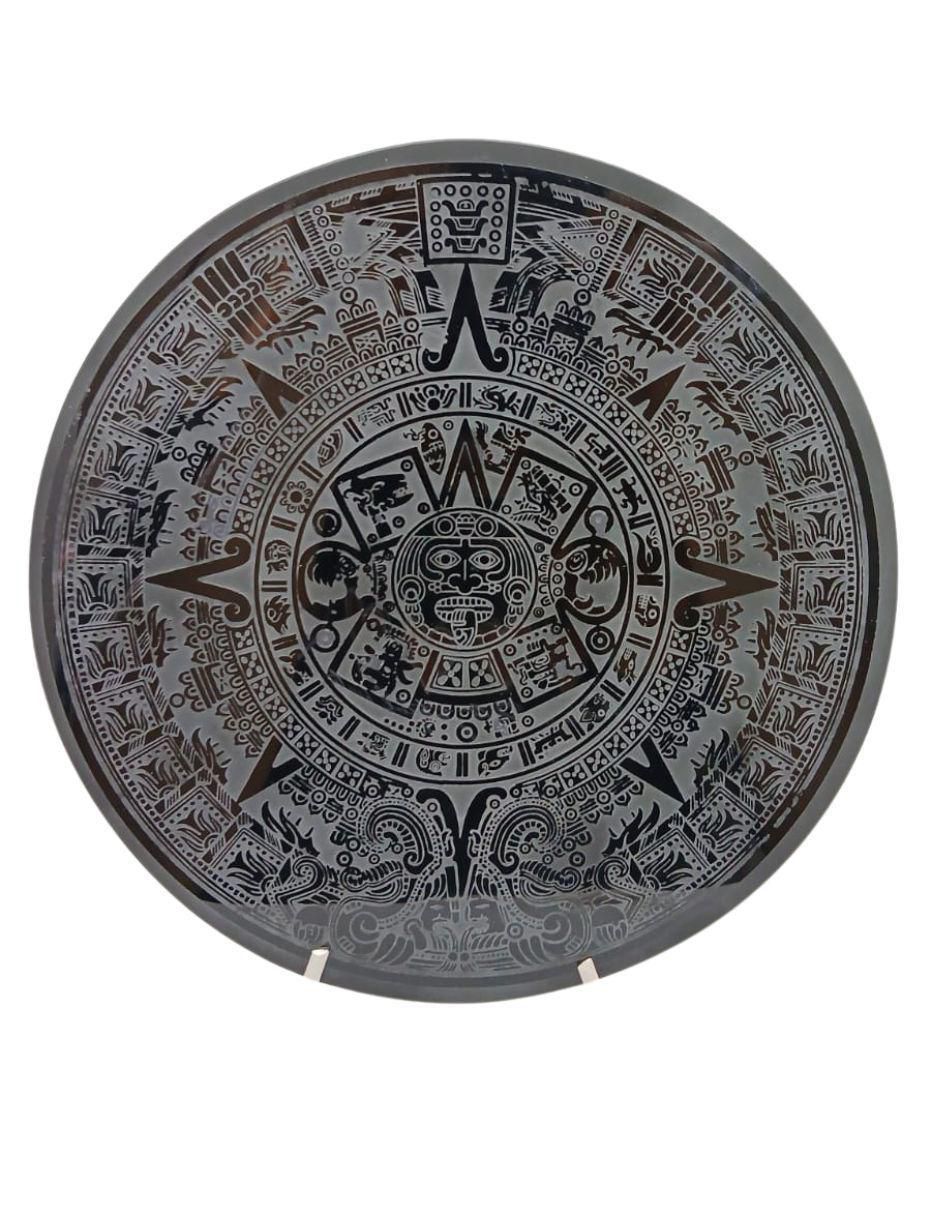 Figura circular Tlacaelel Mx de vidrio