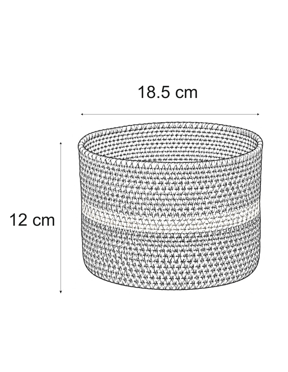 Maceta de fibras naturales 4