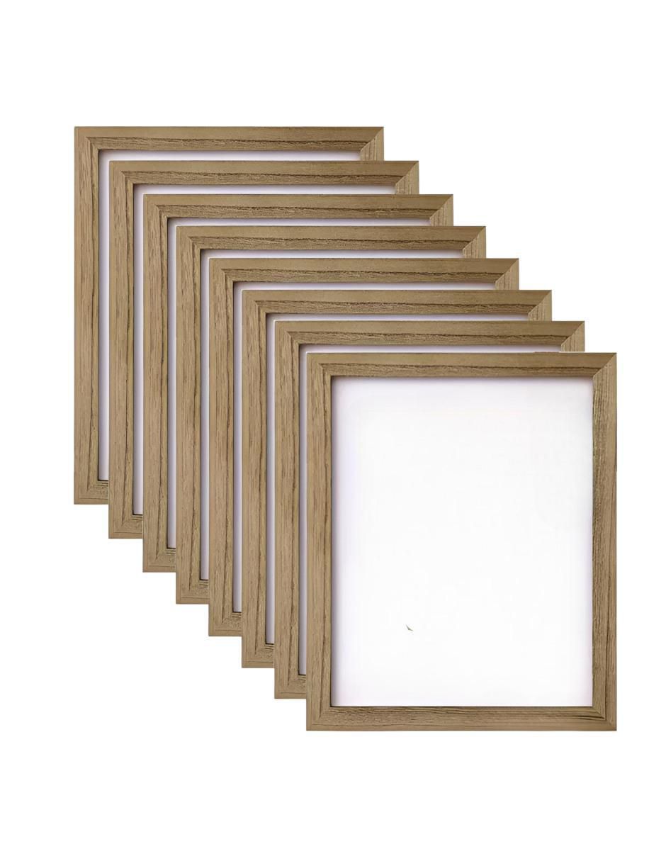 Set portarretratos de madera para 1 foto