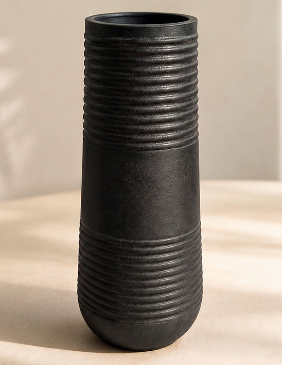 JARRÓN DARK 60CM, GRIS 2