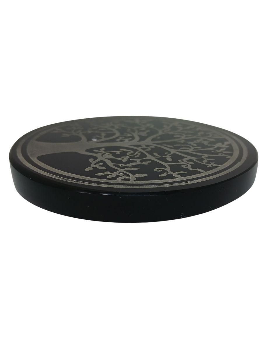 Figura decorativa circular Tlacaelel Mx de vidrio