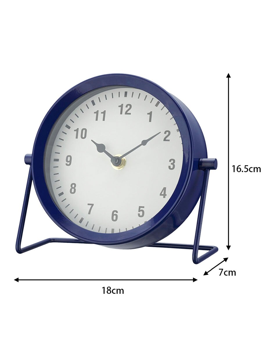 Reloj mesa de metal