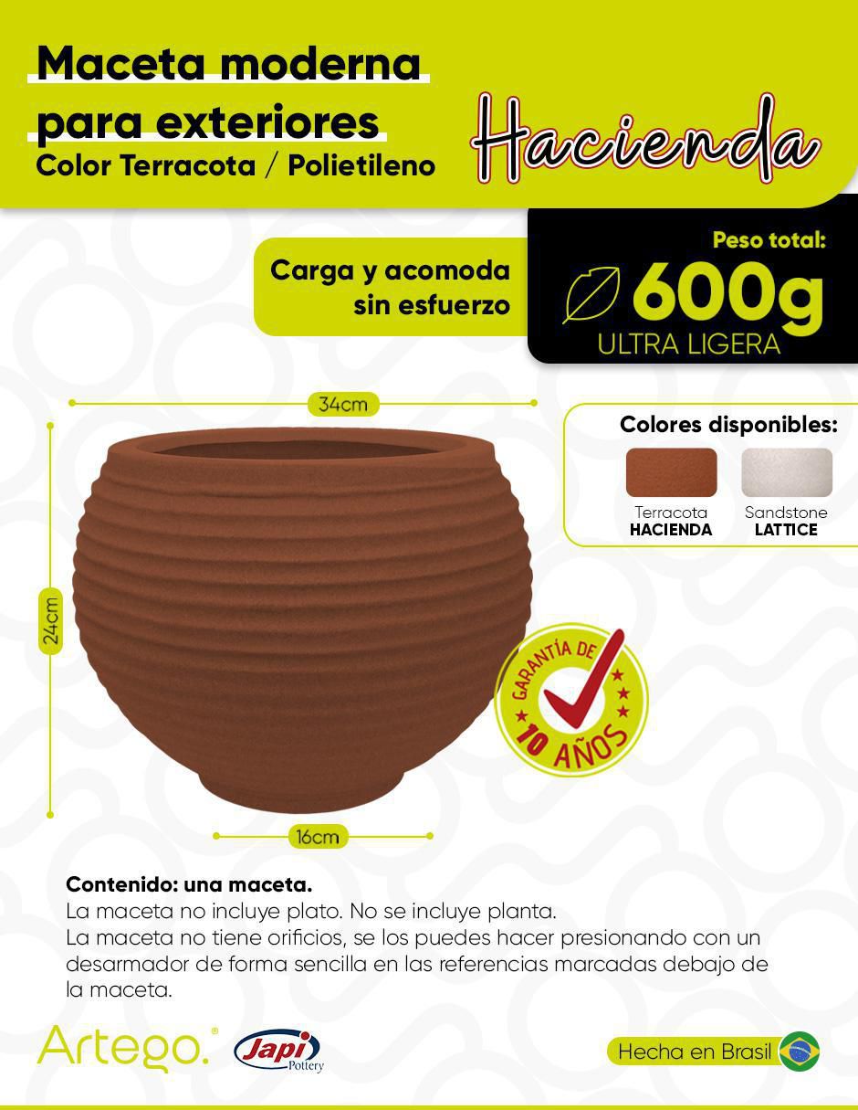 Maceta Hacienda de polietileno 7