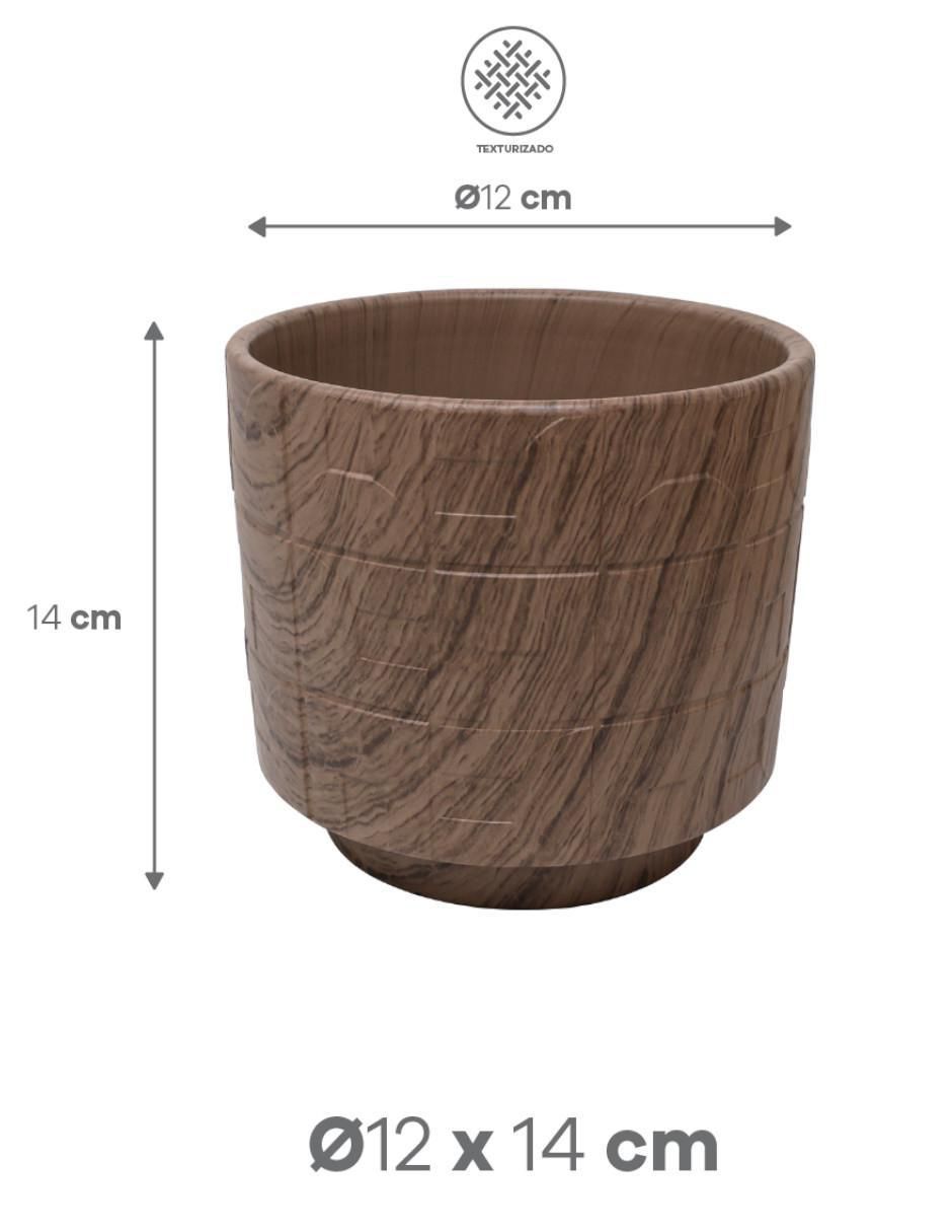 Set maceta marrón vibe de arcilla 8
