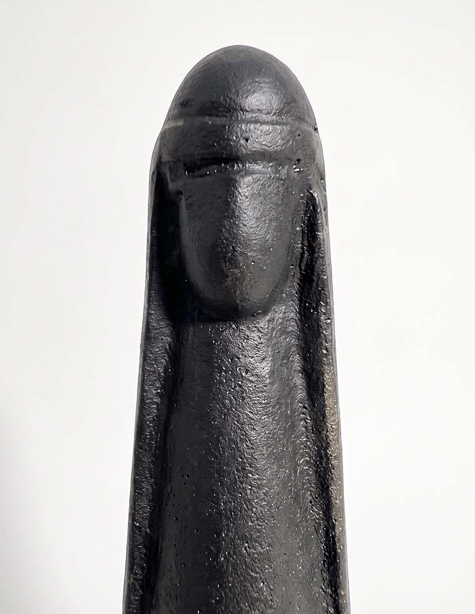 Figura de mujer virgen maría de cerámica 2