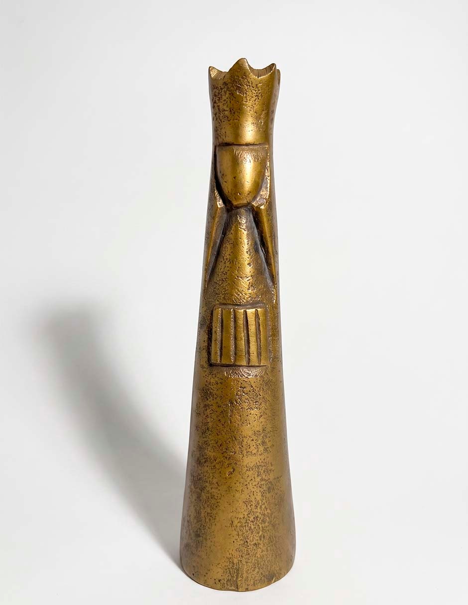 Figura de rey mago de cerámica