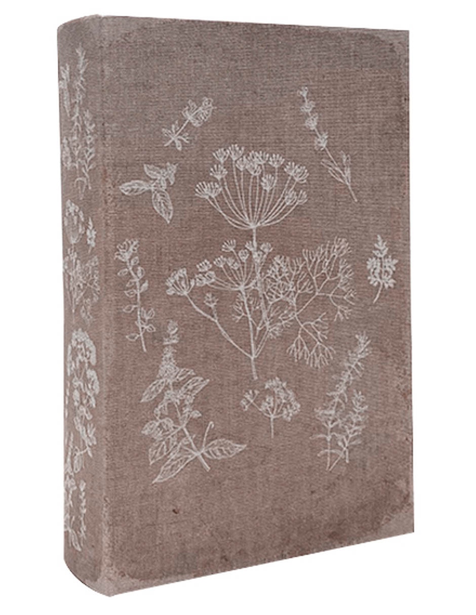 Caja decorativa Flower libro