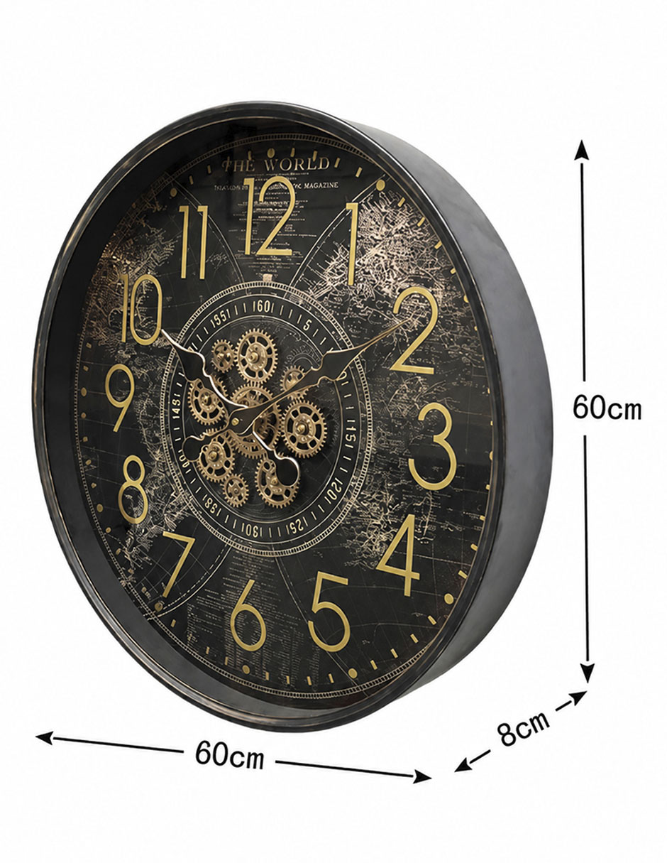 Reloj de pared Brass de metal 6
